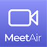 MeetAir - iOS and Android Video Conference App for Live Class, Meeting, Webinar, Online Training